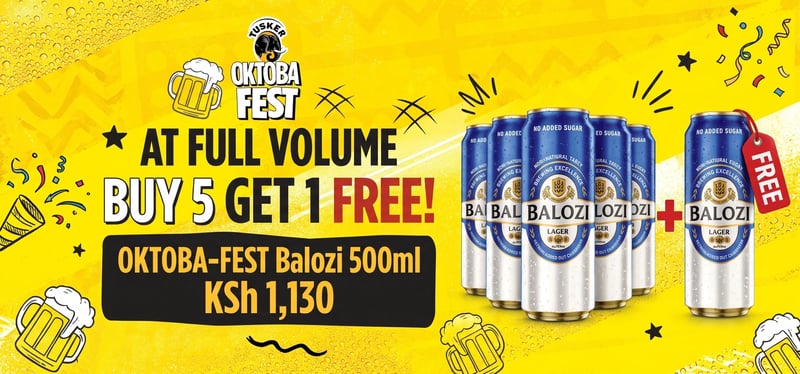 OKTOBA-FEST Balozi 500ml Buy 5 Get 1 FREE