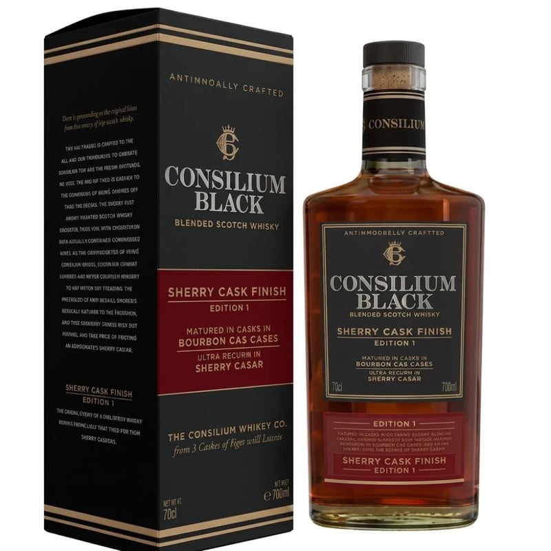 Consilium Black Sherry Whisky 750ml