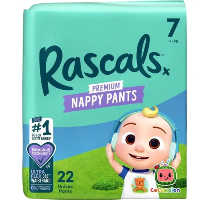 Rascals Nappy Pants size 7Plus
