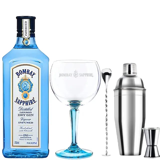 Bombay Sapphire VAP with Cocktail Set 750ml