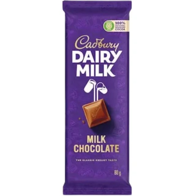cadbury Dairy Milk Chocolate Bar 80g