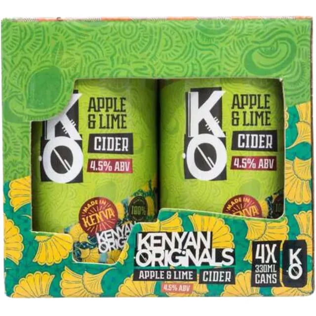 KO Cider Apple and lime 4x330ml