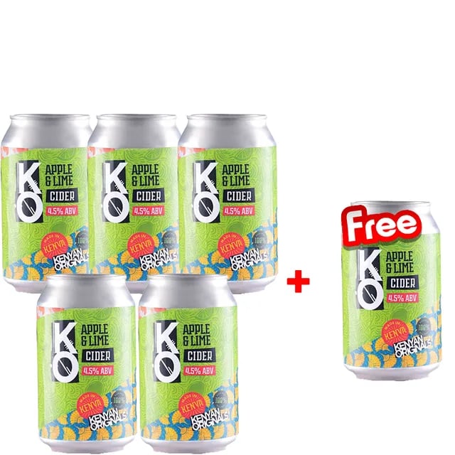KO Cider Apple & Lime 6 Packs 330ml