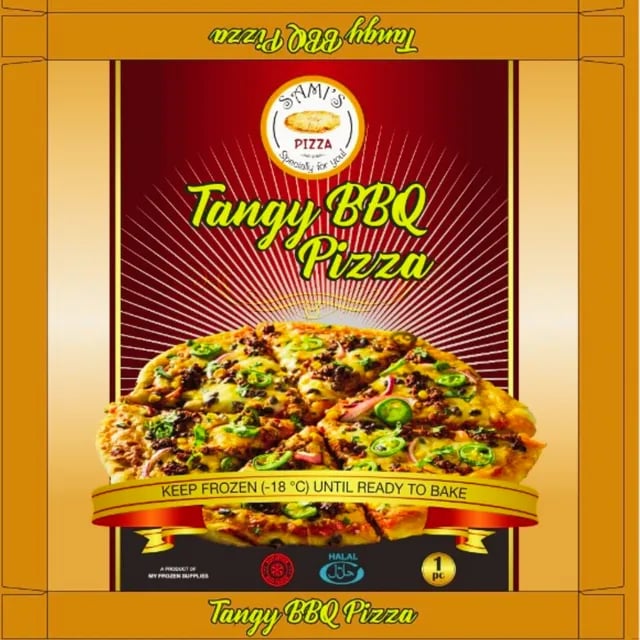 Tangy BBQ Steak Pizza (550G)
