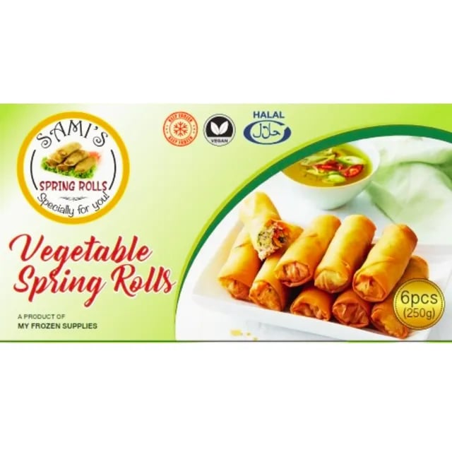 Vegetable Spring Rolls 6pcs