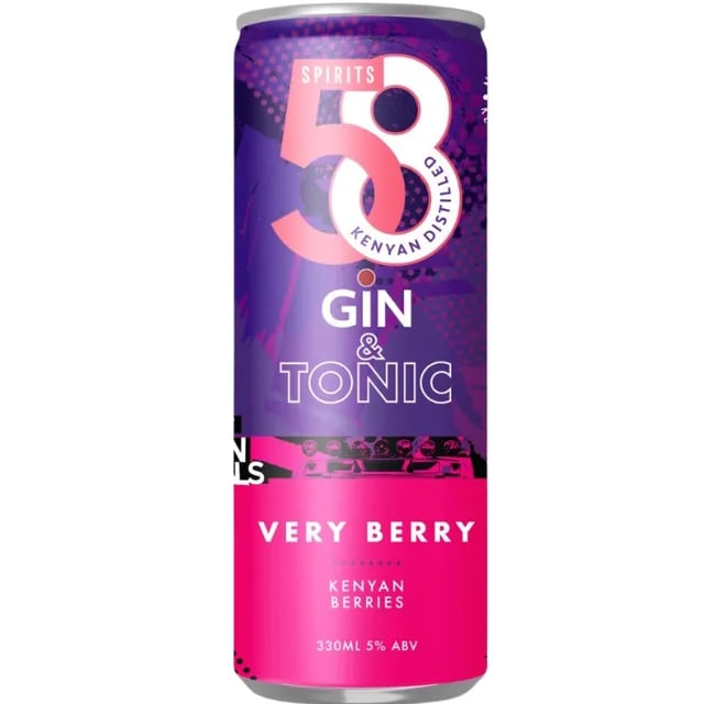 5.8 Gin & Tonic Very Berry 330ML