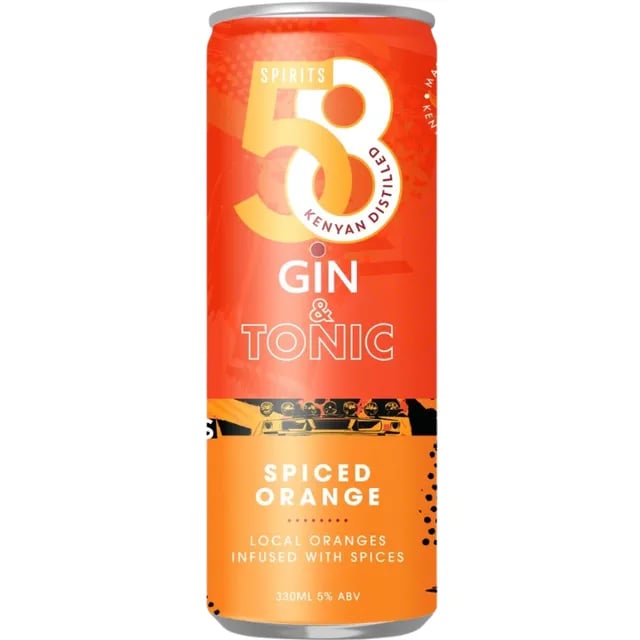 5.8 Gin & Tonic Spiced Orange 330ML