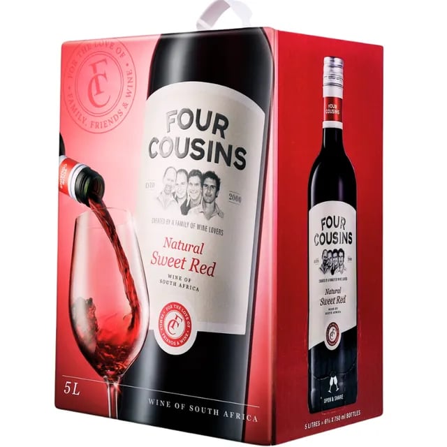 Four Cousins Sweet Red 5L