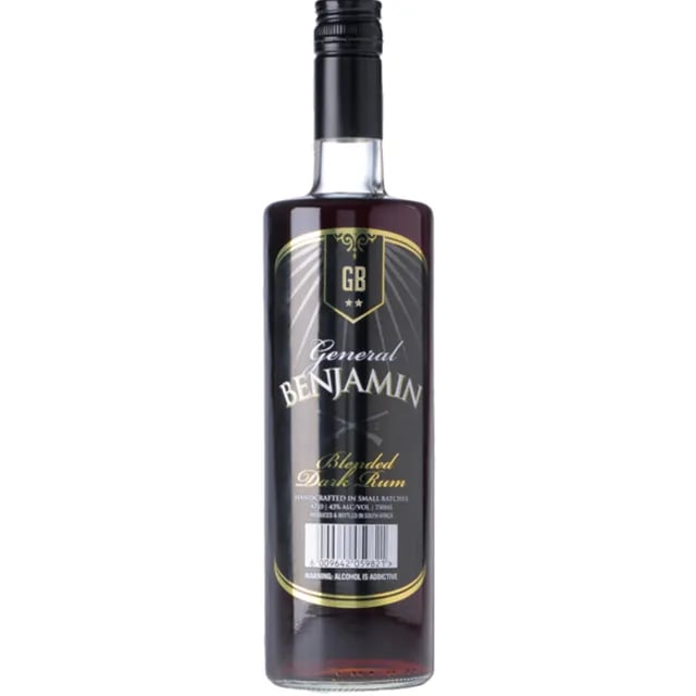 General Benjamin Blended Dark Rum 750ml