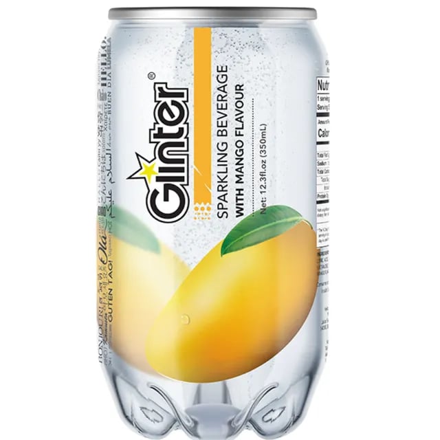 Glinter Sparkling Water Mango Flavor 350ml