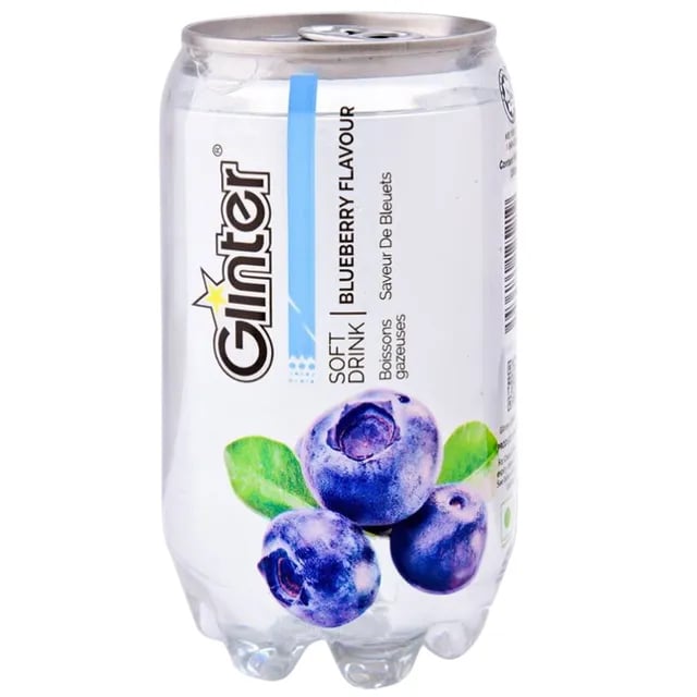 Glinter Sparkling Water Blueberry Flavor 350ml