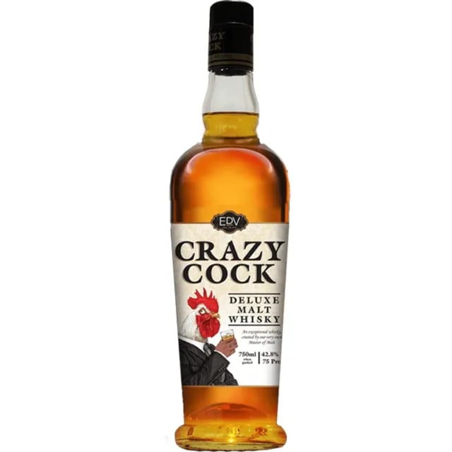 Crazy Cock 750ml with Glass