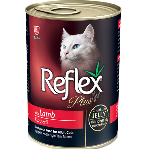 Reflex Plus Canned Cat Food With Lamb-jelly 400gr