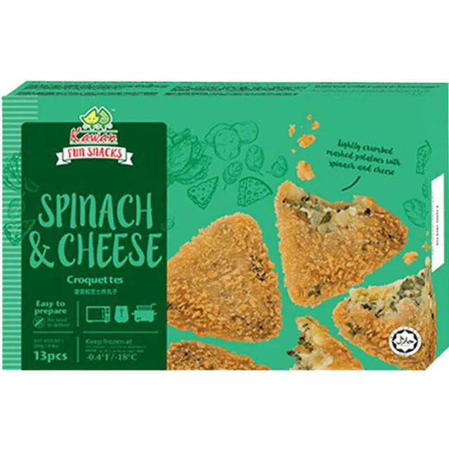 Kawan Frozen Spinach & Cheese Croquettes 260g