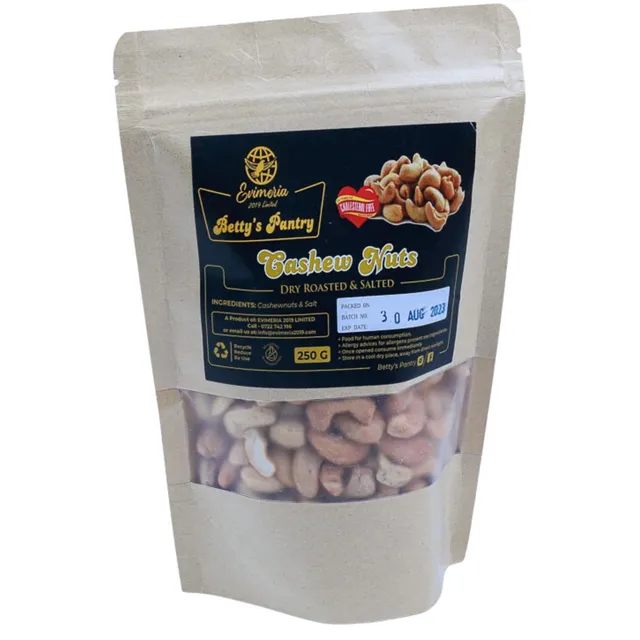 Betty’s Pantry Roasted Cashew Nuts 250